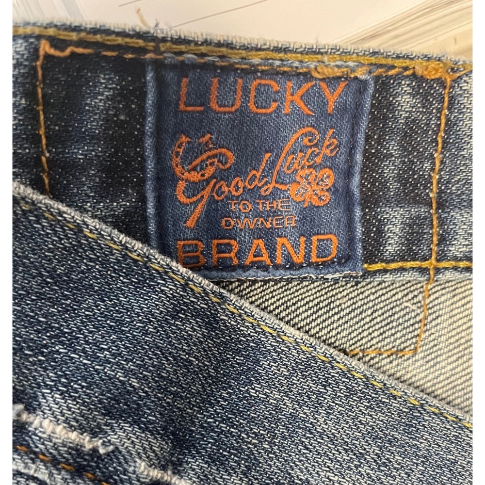 Lucky Brand Sweet Dream Denim Shorts Cut Off Frayed Hem Size 10/30 Made In USA - Picture 8 of 10